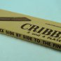 Cribbage Board: wooden, walnut, standard layout, with box, VG board and box