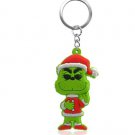 Grinch Keychain Dr Seuss Santa Clauss Keyring Christmas Collectible Gifts Cartoon Anime