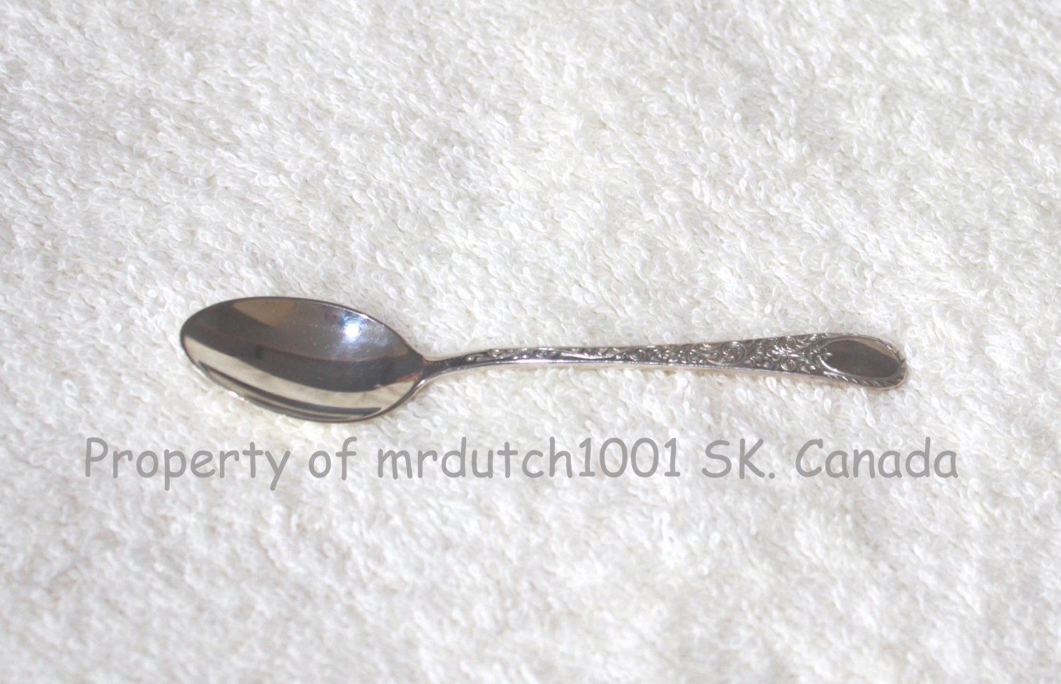 Birks London Engraved Sterling 1914, No Monograms - Birks Silver Demitasse Spoon