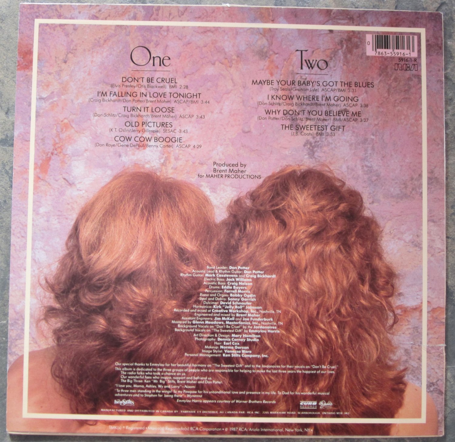 The Judds Heart Land 1987 Vinyl LP Record