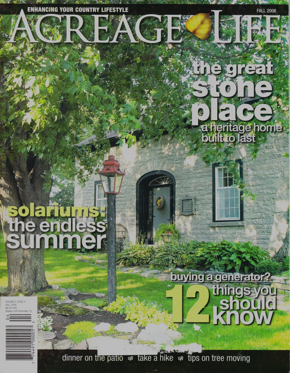 Acreage Life Fall 2006 Magazine Vol.2 Issue 4 Canadian Magazine