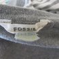 Fossil Women's Shirt Cotton Cashmere Med 3/4 Sleeve Striped