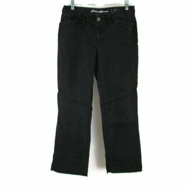 Eddie Bauer Women's Jeans Curvy Trouser Leg Stretch Specialty Dyed Size 10 Black