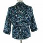 Covington Women's Abstract Blazer Pockets Lined One Button Closure Size Large
