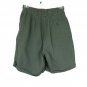 Woolrich Women's Pleated Shorts High Waist Cuffed Green