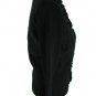 Alfani Petite Women's Cardigan Ruffled Black Ribbed Sleeves Size LP