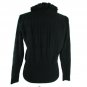 Alfani Petite Women's Cardigan Ruffled Black Ribbed Sleeves Size LP