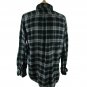 Croft & Barrow Men's Flannel Shirt Black, Grey and White Plaid Size Large