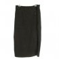 Christopher Banks Women's Wrap Skirt Stretch Long Modest Suede Look Size 16