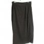 Christopher Banks Women's Wrap Skirt Stretch Long Modest Suede Look Size 16