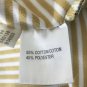 Adidas Climalite Men's Polo Shirt Stripe Casual Golf Size Large Tan White
