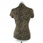 Charter Club Women's Shirt Leopard Print Shirt Career Casual Size PS