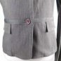 Halogen Women's Blazer Pin Striped Two Button Closer Size Med Gray