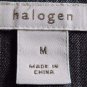 Halogen Women's Blazer Pin Striped Two Button Closer Size Med Gray