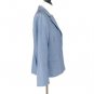 Evan Picone Woman's Blazer Pin Striped Size 12P Gray With White