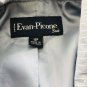 Evan Picone Woman's Blazer Pin Striped Size 12P Gray With White