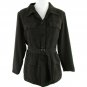 Mixit Women's Silk Jacket Size 10 Brown Lined Belted