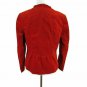 Talbots Women's Blazer Size 14P Three Button Velvet Lined Red