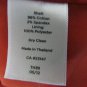 Talbots Women's Blazer Size 14P Three Button Velvet Lined Red