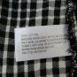 Merona Women's Long Sleeve Button Up Flannel Shirt Black & White Size Small