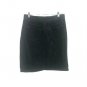 JuJu Women's Jean Skirt Shiny Black A Line Knee Length Pockets Size 7/8