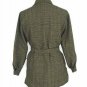 Marsh Landing Women's Jacket Coat Tweed Wool Blend Belt Fully Lined Size SP