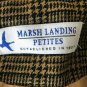 Marsh Landing Women's Jacket Coat Tweed Wool Blend Belt Fully Lined Size SP