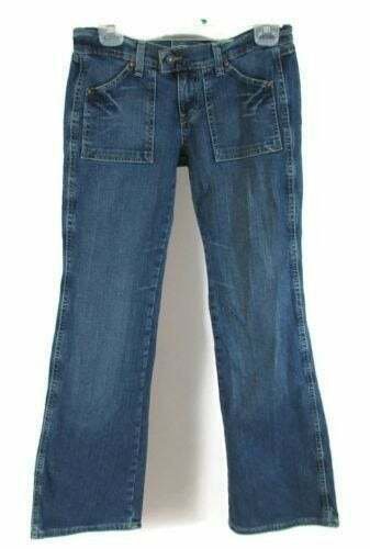 Old Navy Women's Jeans Ultra Low Waist Stretch Medium Wash Size 4 Blue