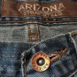Arizona Boys Jeans Cotton Med Wash 5 Pocket Straight Leg Distressed Size 14R