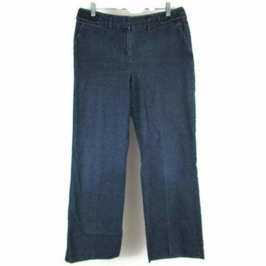 Larry Levine Stretch Womens Jeans Adjustable Waist Dark Wash Blue Size 10