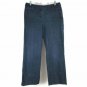 Larry Levine Stretch Womens Jeans Adjustable Waist Dark Wash Blue Size 10