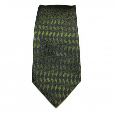 Alfani Men's Neck Tie Silk Made In Italy Green Blue 58L 4W