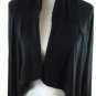 Keep Me Women's Open Cardigan Sweater Long Size Med Black