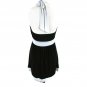 Rhapsody Women's Dress Size Large Tie Halter Black White