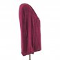 Calvin Klein Jeans Women's Shirt Size Med Semi Sheer Long Sleeves Maroon