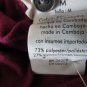 Calvin Klein Jeans Women's Shirt Size Med Semi Sheer Long Sleeves Maroon