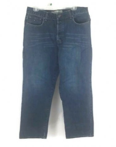 Tommy Hilfiger Men's Button Fly Jeans Cotton Medium Wash Size 36 x 31