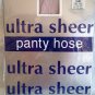 Single Pr ULTRA Sheer Panty Hose  Pantyhose Hosiery Pink Lilac Royal and More