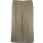 Bass Women's Dress Pants Cotton Straight Pin Striped Size 14 Tan