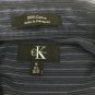 Calvin Klein Men's Dress Shirt Cotton Striped Long Sleeve Button Up Size XL