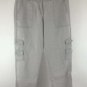New York & Company Womens Cargo Pants Linen Blend Size 4 Gray