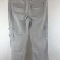 New York & Company Womens Cargo Pants Linen Blend Size 4 Gray