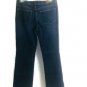 Lands End Woman's Jeans Mid Rise Boot Cut Dark Wash Blue Size 8