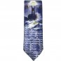 Steven Harris Mens Neck Tie Polyester light house 56 1/4" L 3.5" W BOGO 50% OFF