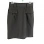 Worth Women's Skirt Side Zip A-Line Stretch Pockets Lined Career Size 6 Gray