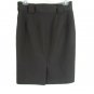 Worth Women's Skirt Side Zip A-Line Stretch Pockets Lined Career Size 6 Gray