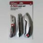 Hyper Tough 3 Piece Utility Knife Set