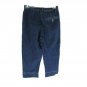 Liz Claiborne Women's Capri Cotton Dark Wash Blue Size 8 Flaw
