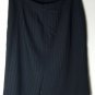 Ann Taylor Women's Skirt Wool Blend Pencil Black Pinstripe Lined Size 10