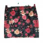 Forever 21 Women's Mini Skirts Floral Pink Roses Stretch Size Medium